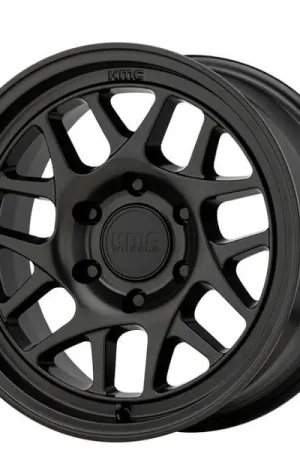 16" KMC Wheels KM717 Bully Ol Satin Black Off-Road Rims Low Price