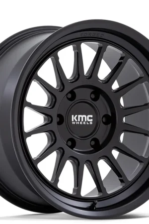 17" KMC Wheels KM447 Impact Satin Black Off-Road Monoblack Forged Rims Buy Today