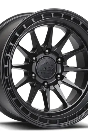 17" Lock Off-Road Wheels Baja Matte Black with Matte Black Ring Crossover Rims Get Yours