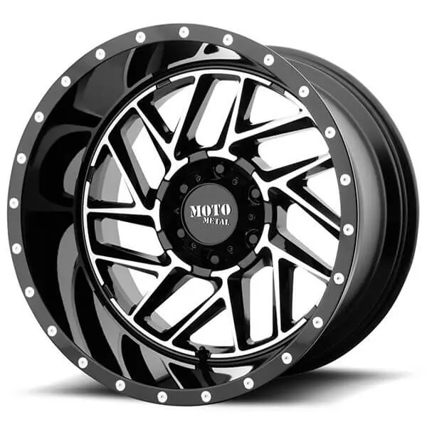 16" Moto Metal Wheels MO985 Breakout Gloss Black Machined Crossover Rims Today Only