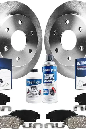 10pc Front & Rear Disc Rotors and Ceramic Brake Pads Kit Express Delivery