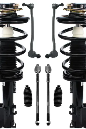 10pc Front Struts Inner Outer Tie Rods Sway Bar Links Suspension Kit Same Day Shipping