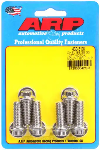 ARP Chevy 12pt Motor Mount Bolt Kit w/ energy suspension Mounts - 430-3107 Order Now