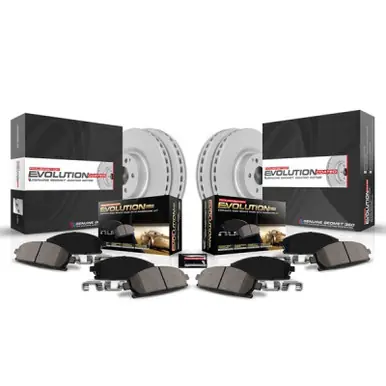Affordable Power Stop 22-23 Hyundai Kona Front and Rear Z17 Coated Brake Kit - CRK9272