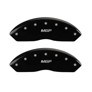 Affordable MGP 4 Caliper Covers Engraved Front & Rear MGP Black finish silver ch - 41010SMGPBK