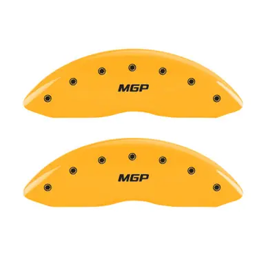 Affordable MGP 4 Caliper Covers Engraved Front & Rear MGP Yellow Finish Black Characters 1999 BMW 740i - 22055SMGPYL