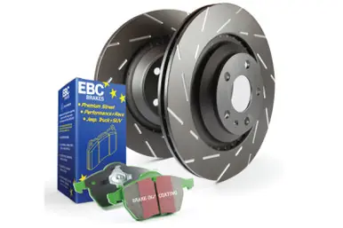 Big Sale EBC S2 Kits Greenstuff Pads and USR Rotors - S2KR1724