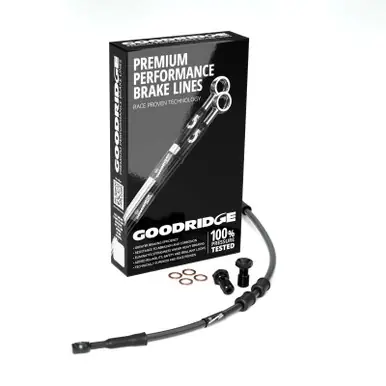 Goodridge 14-17 F HD XL1200C (w/ABS) -2in Front Brake Line Kit - Black - HD0121-2FB-BK-2 Seasonal Sale